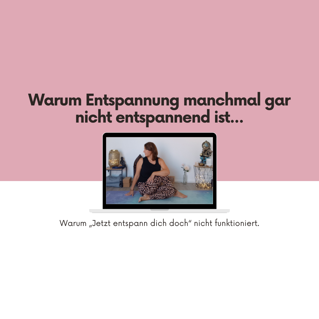 Warum Entspannung manchmal gar nicht entspannend ist...